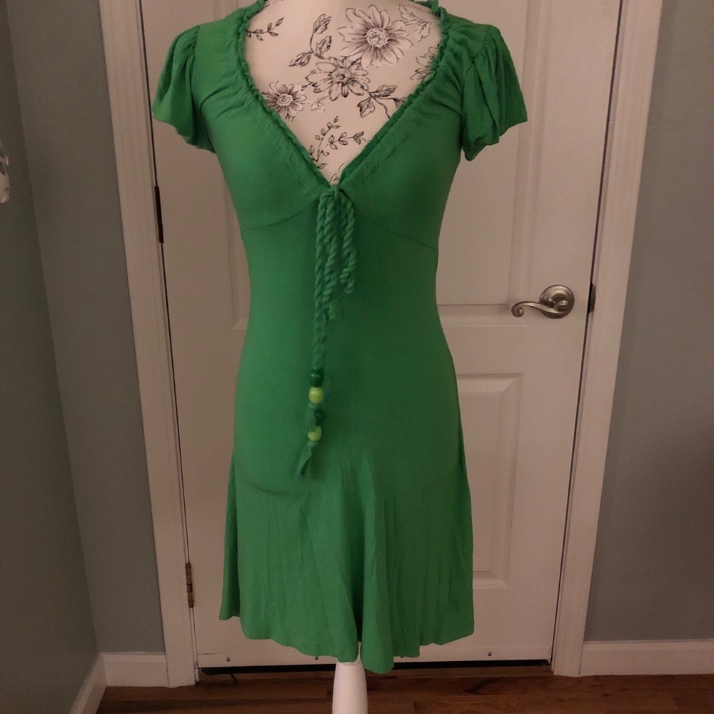 Green summer dress